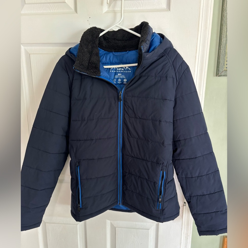 Navy Blue Kids Puffer Jacket